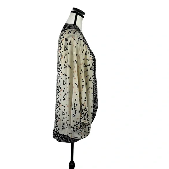 Ecote Urban Outfitters Kimono Cardigan M/L Boho Aztec Tribal Print Open Front - Picture 3 of 10